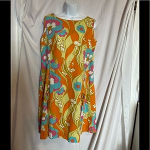 VTG Go-Go dress Dash-About size 16.5 sleeveless scoop neck zip back